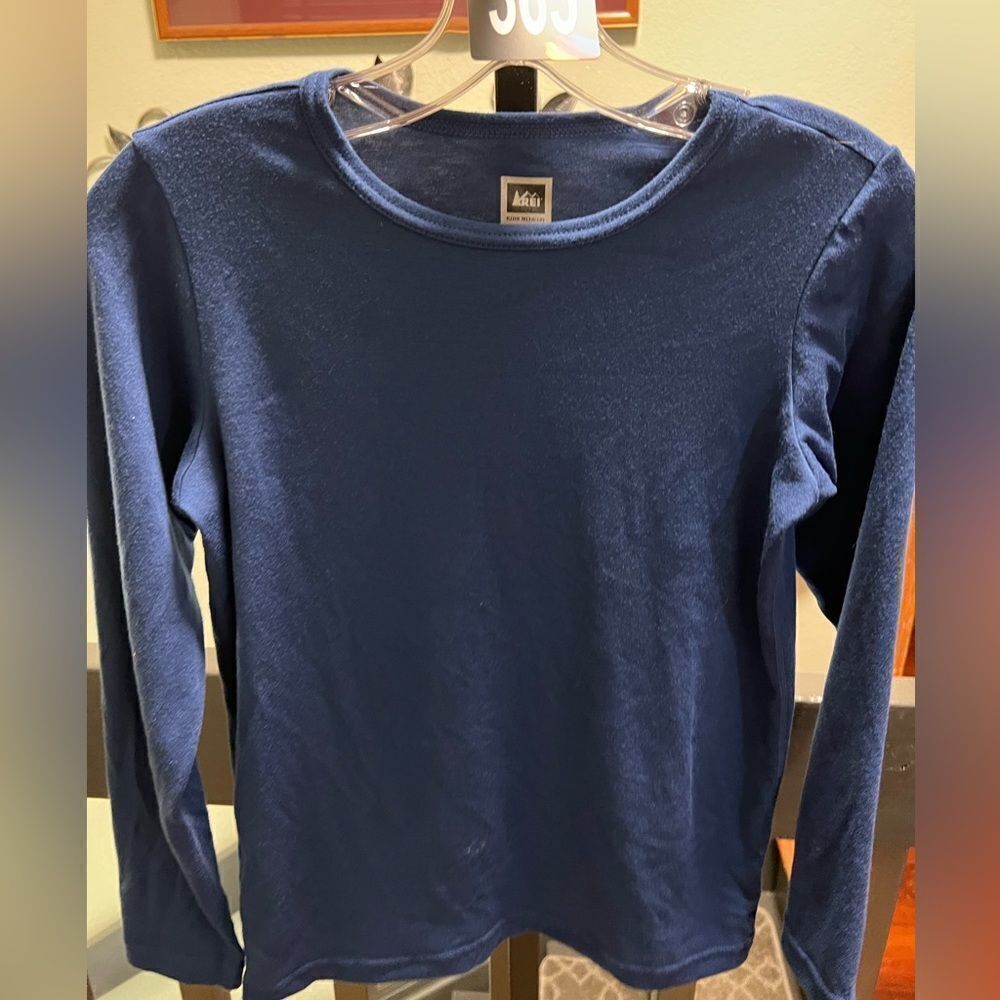Kids REI (Medium) Blue Long Sleeve Shirt #365
